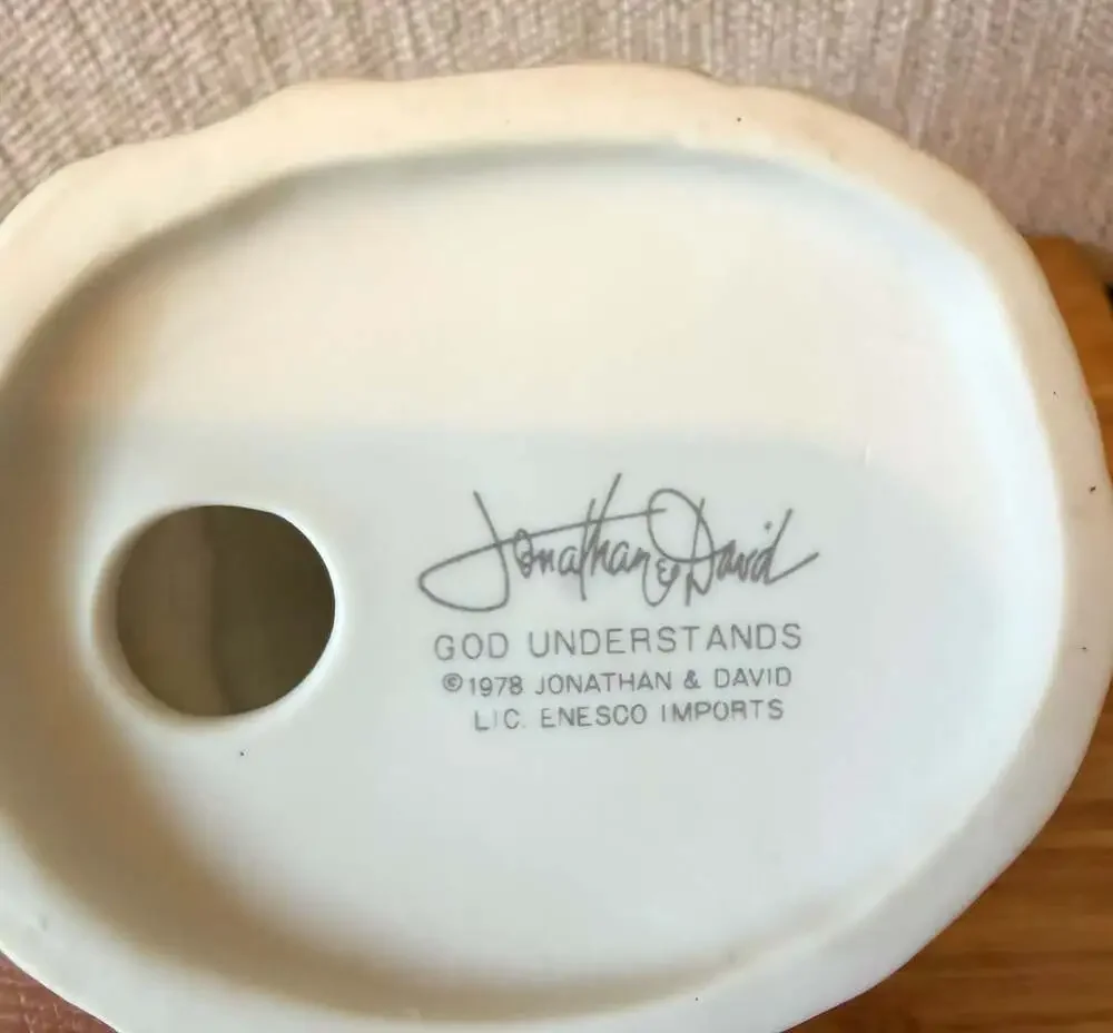 Precious Moments God Understands Boy Dog Report Card Figurine 1978 Enesco E-1379
